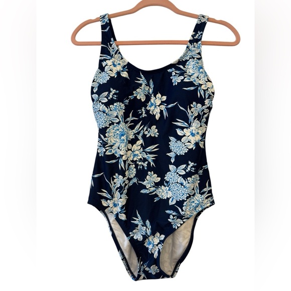 Ocean Pacific Floral Print One Piece Swim - Picture 1 of 7